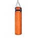 Z&HA Schlagsandsack, Dauerhafter Boxen Schwerer Tasche Leinwand Funktionale Punch Bag Leeres Training Boxenhaken Kick Kampf Karate Loching Sandsack Für Trainingsübung Fitness Und Sport,Orange,100cm