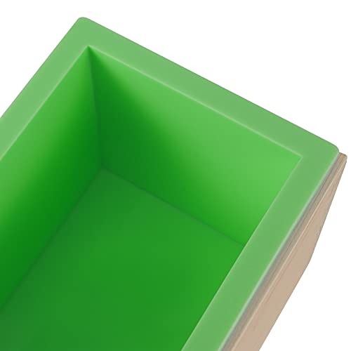 Zeonhak 2 Pack 42 Oz Silicone Soap Mold, Flexible Soap Loaf Mold With Wooden Cover And Box For Soap Making, Candle, Cake, Pudding, Chocolates #TOP2