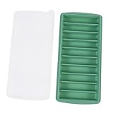 ANDRESLAD Molde Cubitos Hielo Silicona con Tapa Diseño Apilable y Reutilizable Fácil de Desmoldar y Limpiar Bandeja Ligera para Bar y Cocina Ahorro de Espacio