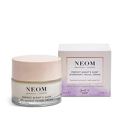 Neom- Perfect Night’s Sleep Overnight Facial Cream - 50Ml | Face Moisturiser With Hyaluronic Acid, Aloe Vera & Ceramides To Plump & Reduce Lines | Suitable For All Skin Types #TOP5
