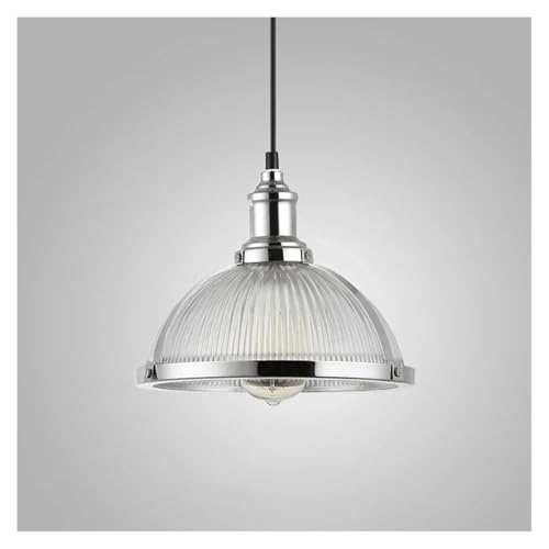 Lustre suspension LED anti-éblouissement en verre et chrome pour votre bureau
