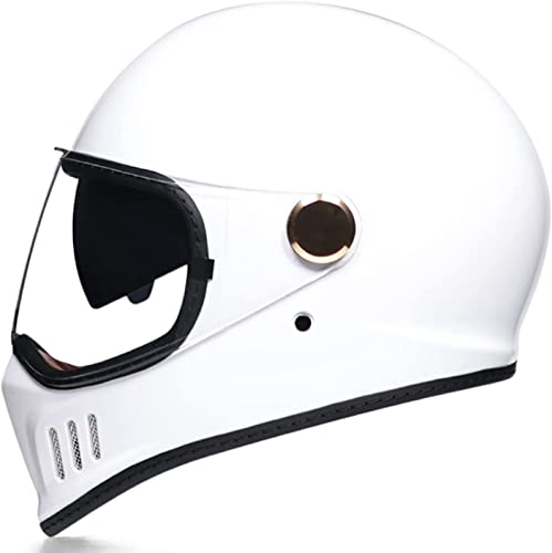 Casque moto intégral de style classique avec double visière de protection ECE