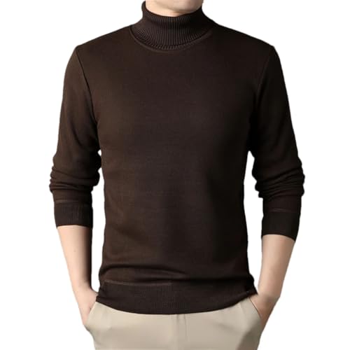 Solid Color Casual Simple Classic High Collar Multi-Color Slim Fit Men's Sweater