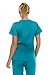 MediChic Women's V-Neck Scrub Top - 3-Pocket, 4-Way Stretch, Comfortable Medical Uniform, Teal Medium