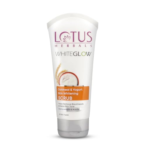 Image of Lotus Herbals Whiteglow Oatmeal and Yogurt Skin Scrub 50g (Pack of 2)