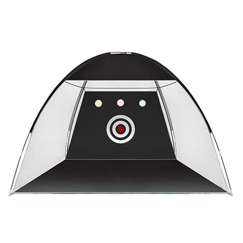 Golf Hitting Net 10ft/6.7ft with Mat, 5 Balls & Tee Portable Indoor Outdoor Training Set for Adults and Kids(3m Black)