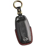 【smasol】新型 エクストレイル T33系 キーカバー 本革 日産 サクラ スマートキーケース 日産 アリア キックス e-power 2024年 最新 キーケース (3D高級本革 / 3ボタンA 黒)