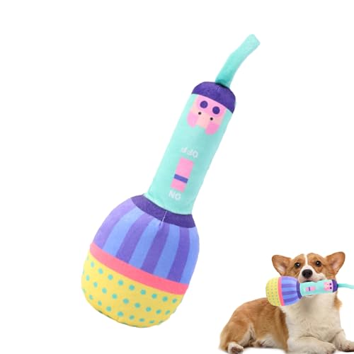 Micrófono Puck Loght - Juguete Convicto Suave, Juguete Interactivo Flexible Para Mascotas, Juguete De Audio Con Forma De Micrófono | CUPPO CUCO CUCO DOGO CANGE OUTDOOR