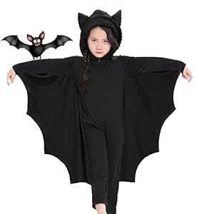 Seawhisper Fledermaus Kostüm Kinder 116 122 Mädchen Fledermauskostüm Vampir Fasching Karneval Faschingskostüme Karnevalskostüme Halloween