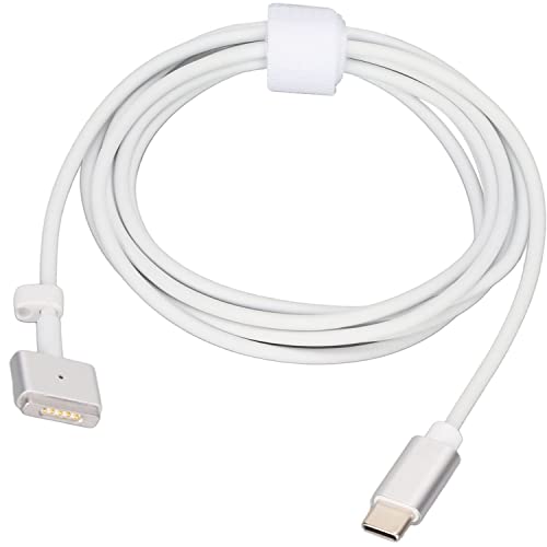 CAIHINIER Typ C auf Magnetisches T-Typ,USB C auf Magnetisches T-Kabel, Ladekabel Kabel Typ C-Stecker für Magsafe 2 65 W PD-Schnelllade-PVC-Kabel für OS-Tablet Cover