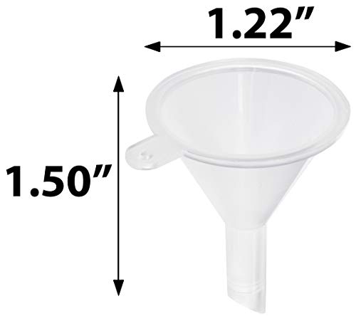 1 oz / 30 ml Amber Glass Boston Round Bottle with Black Treatment Pump (6 Pack) + Funnel