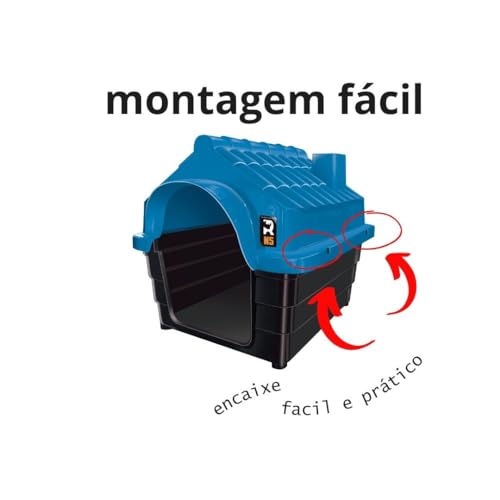 Casa Casinha pra cachorro N5 mec Pet Azul