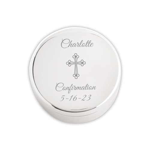 Image of Cherished Moments Personalized Confirmation Round Jewelry Box