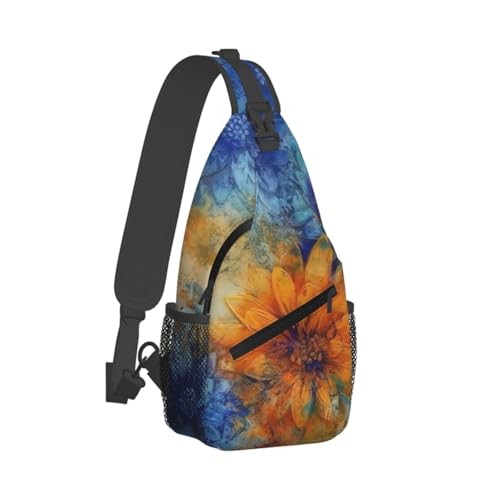 Mochila Bandolera Deportiva para Senderismo Unisex Negra