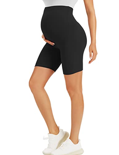 Bonvigor Maternity Shorts Over The Belly Biker Workout Yoga Active Athletic Pregnancy Short Pants Lounge Pajama #TOP7