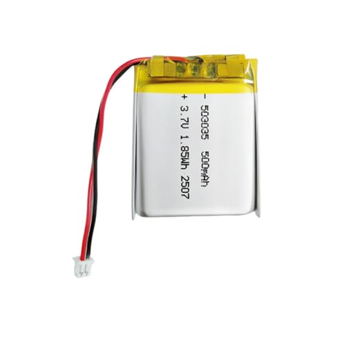 Batería 503035 3,7V 500 mAh con conector 1,25 mm para dispositivos electrónicos pequeños