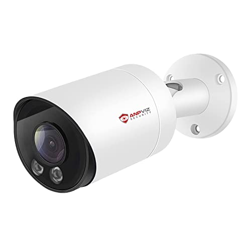 Anpviz 5Mp Bullet Security Camera Ultrahd Poe Ip Camera 100° Wide Angle Ip Camera Outdoor Indoor 2.8Mm Lens Motion Detection 98Ft Ir Night Vision Up To 256Gb Microsd Recording #TOP28