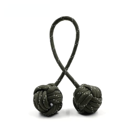 EDC Fidget Hand Toys Cuerda de paracaídas Cordón Cordón Colgante Dedo Deporte Juguete Tubbiness Burn (Verde oscuro) Cover