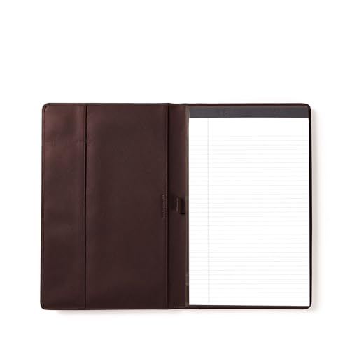 Leatherology Legal Size Padfolio - Full Grain Leather - Brown