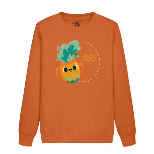 Sweatshirt enfant Verseau en coton avec dessin du signe de l'astrologie zodiaque