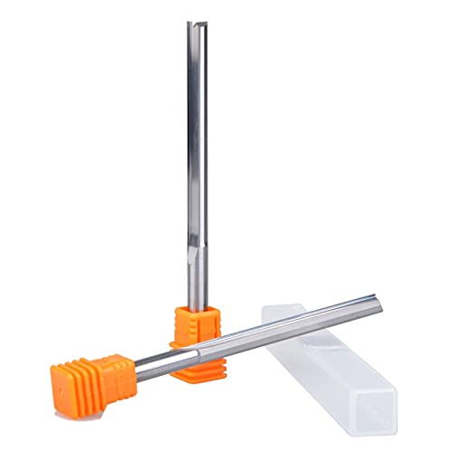 BERWENNY 2pcs 6/62MM 2 Double Flutes Milling Cutter CNC Engraving Bit Wood Router Bit Sets Carbide End Mills