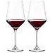 Glasmark KROSNO 1992 Rotweingläser - Transparent - Spülmaschinengeeignet - 2er Set - 580 ml