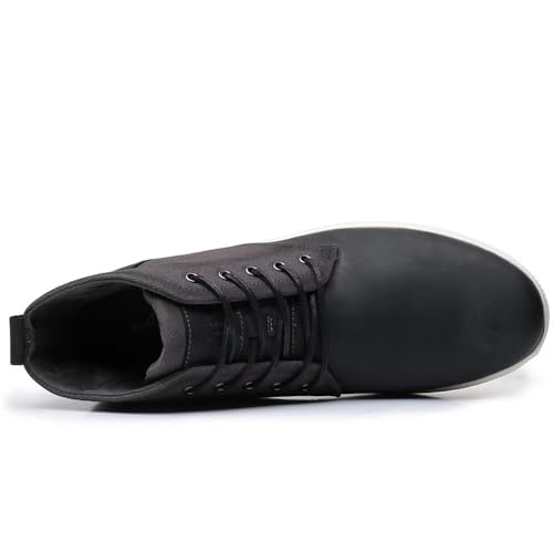 Image of Arkbird Casual Sneaker Boots, High-Top Sneakers Lace-up Leather Chukka Shoes for Men