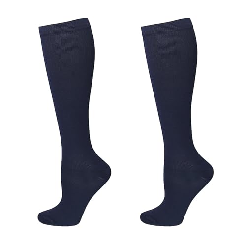 HINAYOSAN Calcetines largos comprimidos cómodos y resistentes al desgaste para piernas para entrenamientos de gimnasio y entrenamiento de viaje extendido