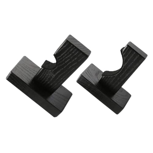 BRIGHTFUFU Baseball Bat Organizer Wall Display Rack 2-pack Wooden Stand for Bats Decorative Holder Perfect for Living Room