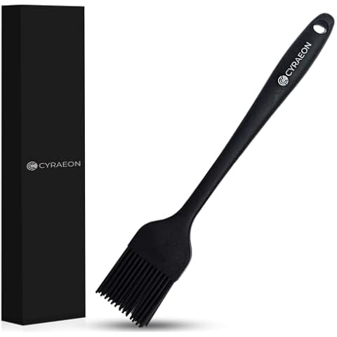 Cyraeon Pastry Brush, Silicone Brush, Basting Brush, Silicone Pastry Brush, 21 cm, 8 inch, 470°F Heat Resistant, Use for Cooking, Baking, Grilling and Basting. Heat Resistant, Flexible and Durable Cover