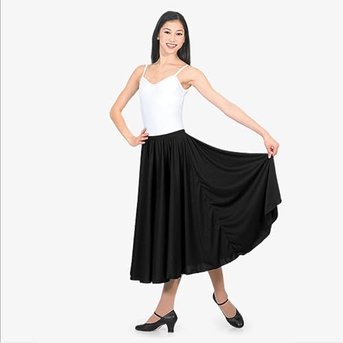 Natalie Dancewear Womens Elastic Waist Character Skirt in Multiple Lengths