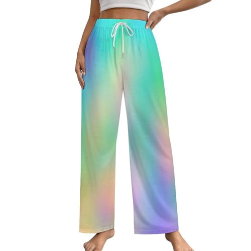 Pantalon de pyjama femme ample contre l'inconfort nocturne bas de nuit avec poches