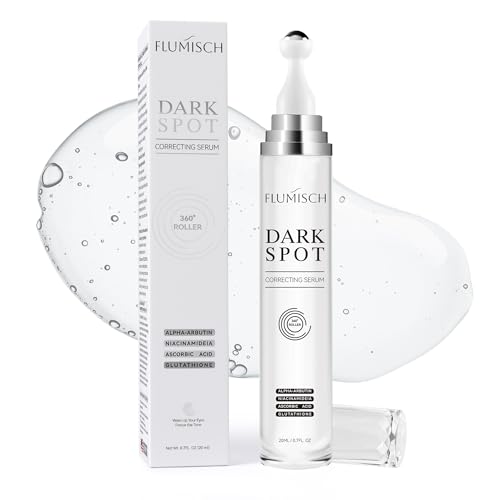FluMisch Hautunreinheiten-Serum gegen Pigmentflecken | Veganer Hautgleichmacher für Gesicht & Körper – Wirksam bei Melasma, Sonnenflecken und Sommersprossen | Mit Alpha-Arbutin und Niacinamide | 20ml