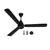 Crompton Energion Hyperjet Smart 1200mm BLDC Ceiling Fan | Wi-Fi, Bluetooth & Remote | Alexa & Ok Google | BEE 5 Star Energy Rated | High Air Delivery | 2 Year Manufacturer Warranty | Matte Black
