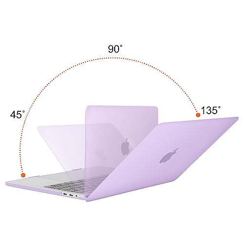 Image of MOSISO Compatible with MacBook Pro 13 inch Case M2 2025, 2024, 2023, 2022-2016 A2338 M1 A2251 A2289 A2159 A1989 A1708 A1706, Plastic Hard Shell&Keyboard Cover&Screen Film&Storage Bag, Light Purple