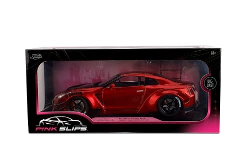 Image of Jada Pink Slips Nissan GT-R (R35) with Liberty Walk Body Kit 2.0 1 /18th Scale Die-Cast car