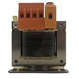 Trasformatore Elettrico 50VA, Primario 230V/400V, Secondario 24V AC, 50/60Hz con Fusibile da 2A Integrato - Monofase per Quadri Elettrici Automazione Comando