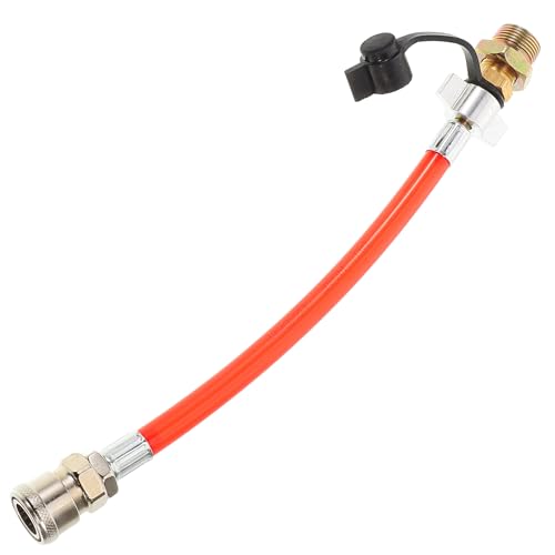 Toyvian Kit de Manguera y Válvula de Admisión de Aire para Camión y Remolque Conexión Directa Roja Tubo de Entrada de Aire y Válvula de Drenaje Accesorio Auxiliar de Cilindro