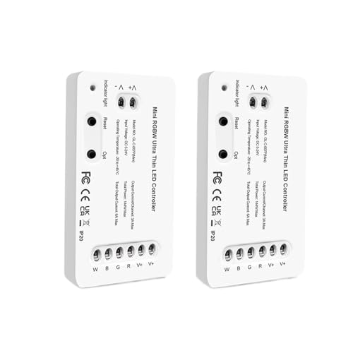 Mini lampe LED RGBW blanche ultra-mince pour éclairer un plan de travail sombre