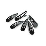 Alef Judaica Anti-rust Metal Snap Hair Clips for Women | Non Slip Metal Barrettes for Girls | Reusab