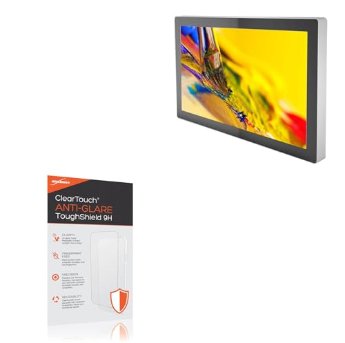 BoxWave Screen Protector Compatible with Distec POS-Line 31.5 Video PME (31.5 in) - ClearTouch Anti-Glare ToughShield 9H (2-Pack), Anti-Glare 9H Tough Flexible Film Screen Protector