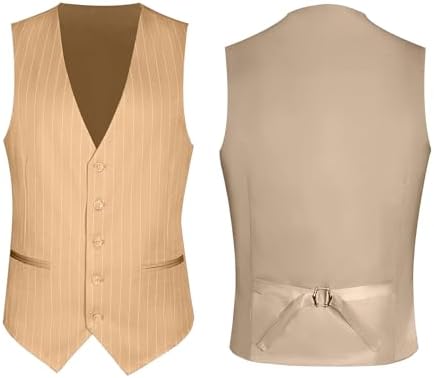 Mens Suits Slim Fit 3 Piece Double Breasted Tuxedo Suit Jacket Vest Pants Set for Wedding Prom