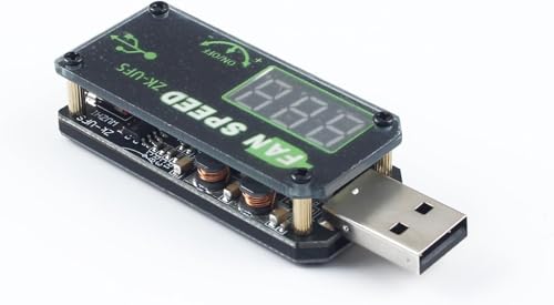 USB Motor Speed Controller for BambuLab 3D Printed Standard Part: 5W CNC Voltage Regulation Digital Display Timing Setting Soft-Start Function Screen 3D Printer Accessories