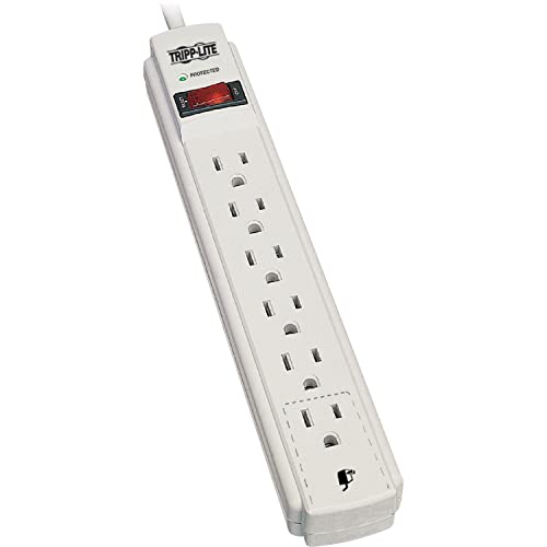 6-Outlets, 8-Ft Cord, 990 Joule Strip, Flat Plug - Protect It! Surge Suppressor