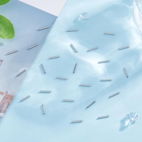 DICOSMETIC 200Pcs Long Metal Tube Beads Stainless Steel Tube Spacer Beads 10mm Long Straight Spacer Beads Long Noodle Tube Beads for Jewelry Making Hole: 1mm - Image 4