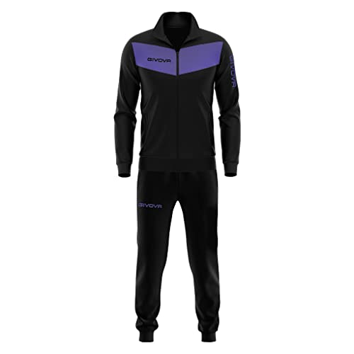 Preisvergleich Produktbild GIVOVA Unisex Survêtement Visa Melange Jogginganzug, NOIR / VIOLET 4S