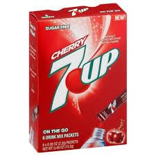 7 Up Sugar Free Naturally cherry Flavoured With Other Natural flavours Drink Mix 6 Packets, 13.2g (Imported)