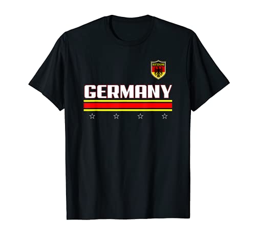 Trendy Germany 4 Star Banner T-Shirt, Black