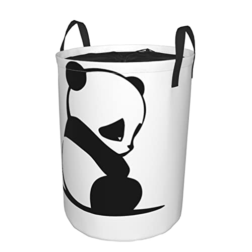 Baby Panda - Cesta grande de tela plegable de estilo moderno, bolsa de ropa plegable, paquete de ropa sucia plegable para dormitorio, hogar o dormitorio y viajes