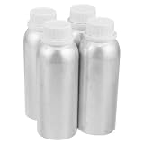 ABOOFAN 4 Pezzi Flacone in Alluminio 250ml con Tappo a Vite Antifurto